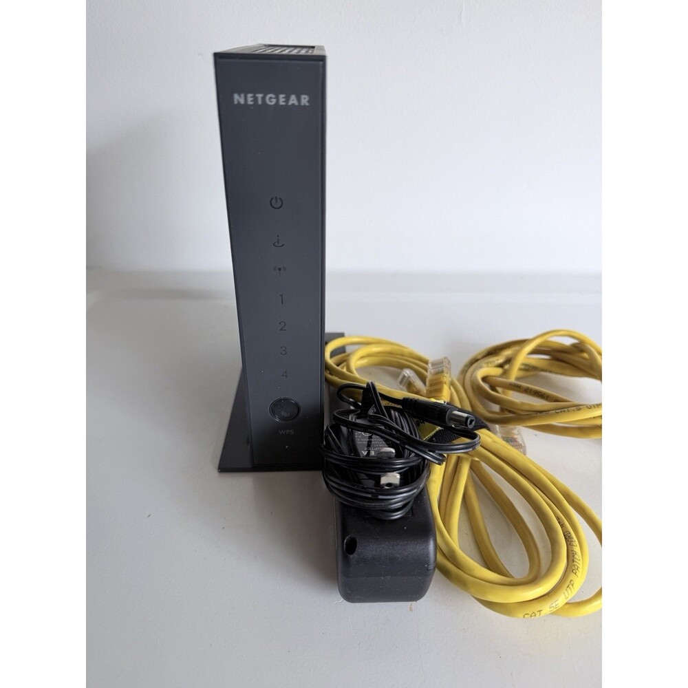 NETGEAR N300 WNR2000 v2 Wireless Router 300 Mbps 4-Port Ethernet WPS Black